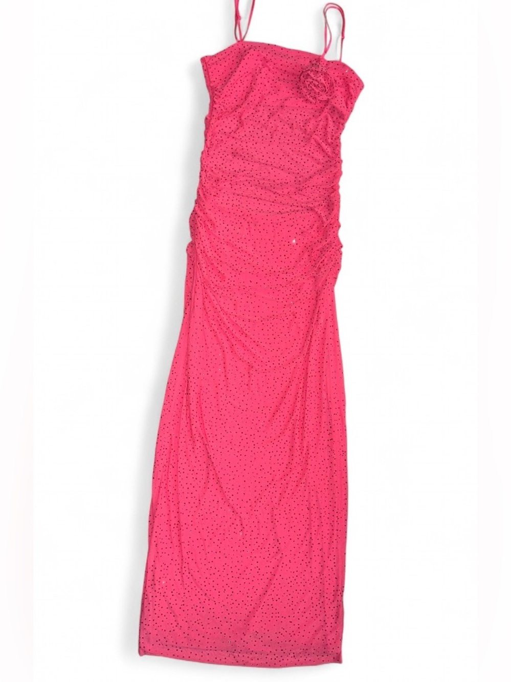 AFRM Hot Pink Evening Gown with Rosesette